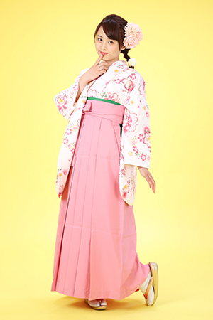 白×ピンク　彩り花レンタルセット